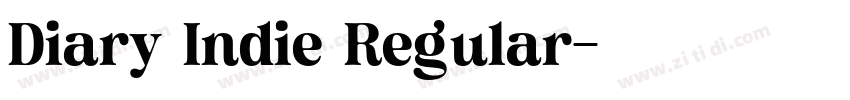 Diary Indie Regular字体转换